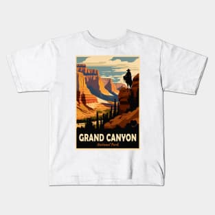 Grand Canyon National Park Vintage Travel Poster Kids T-Shirt